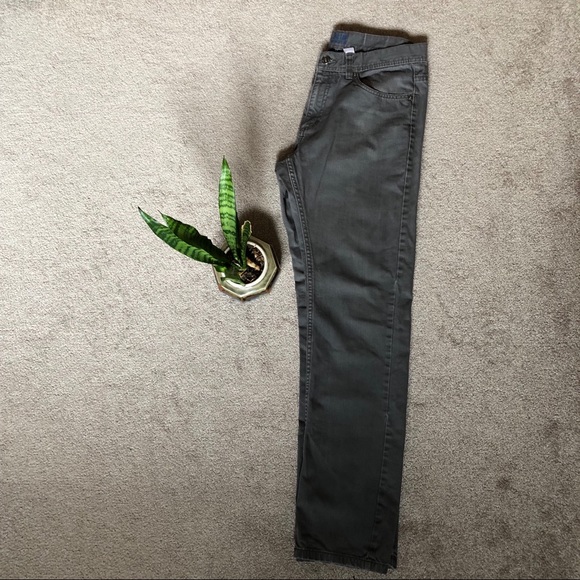 H&M Low Rise Slim Fit Gray Grey Jeans Dar Wash Denim Pants Bottoms Size 32 C - Picture 2 of 9